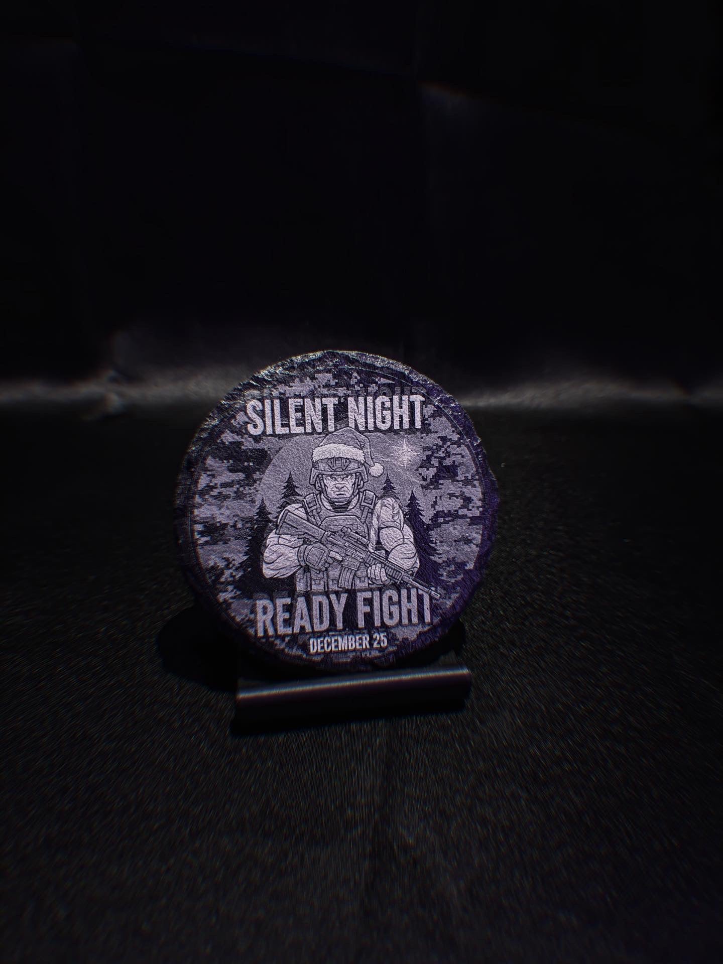 New Military holiday Stone Coasters with Precision Laser Engraving.