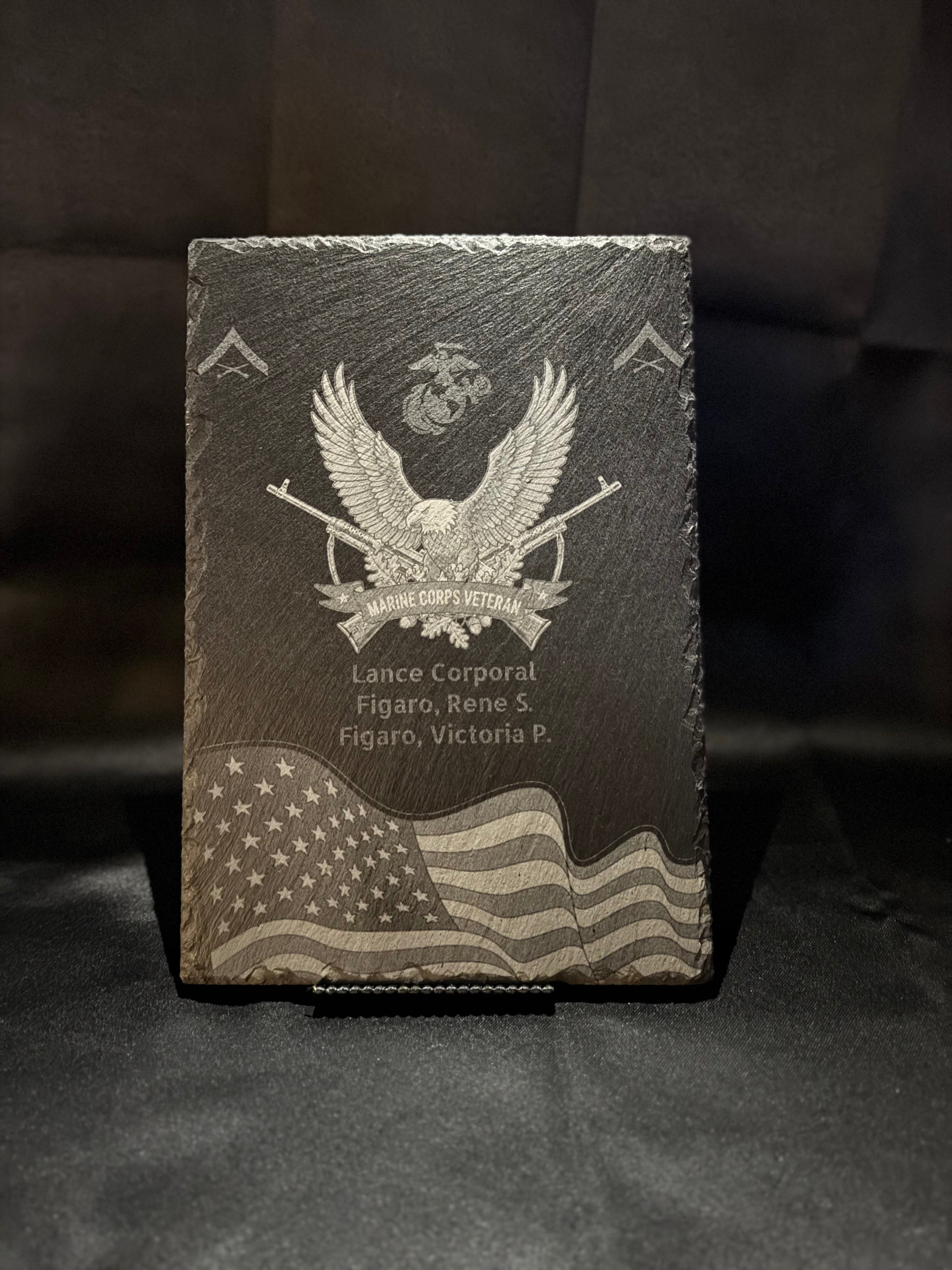 Customizable Stone Plaques with Precision Laser Engraving.