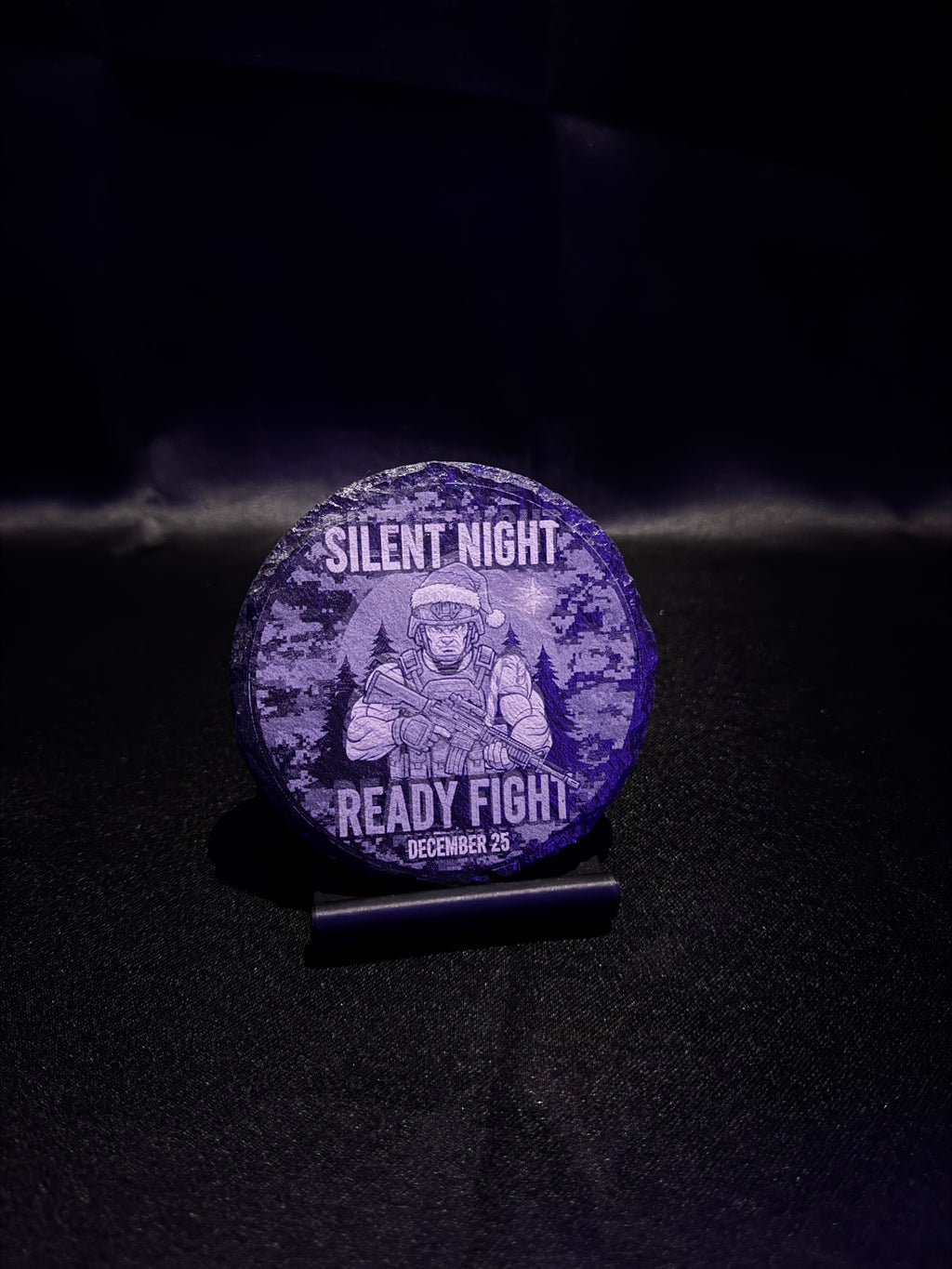 New Military holiday Stone Coasters with Precision Laser Engraving.