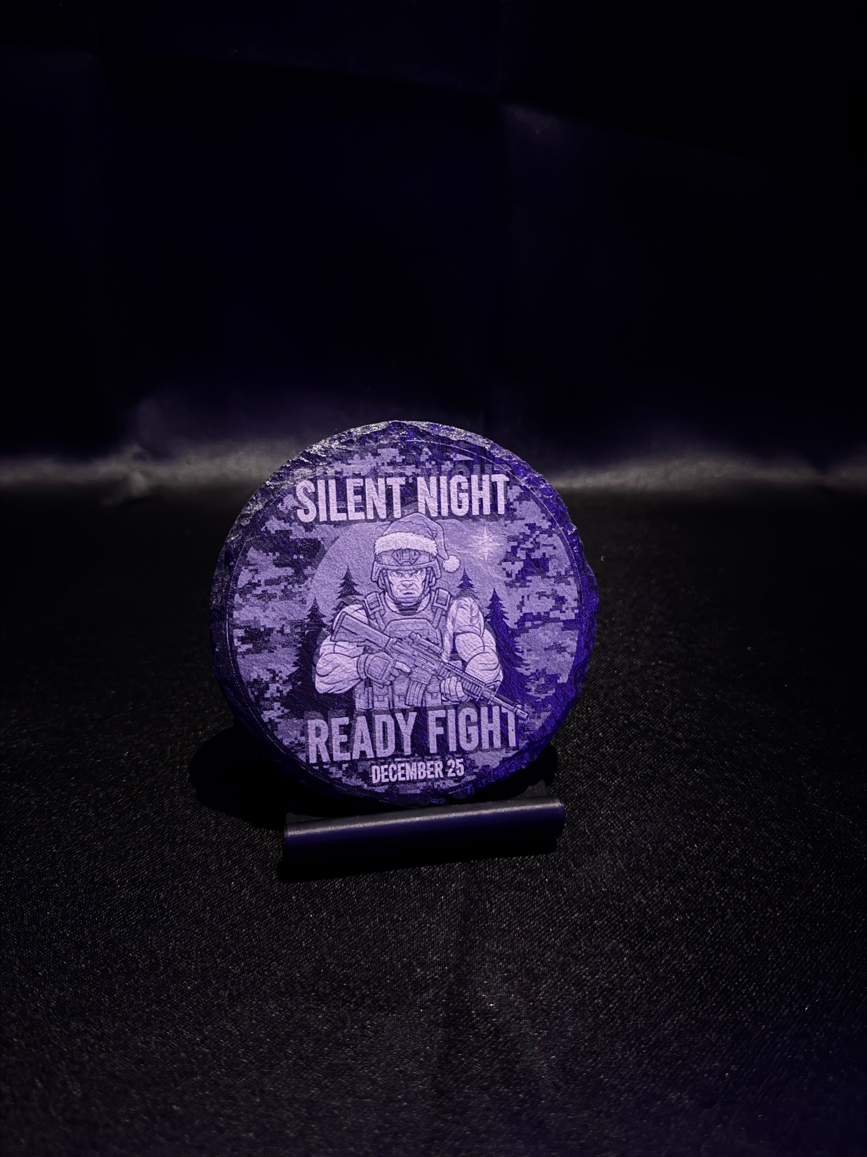New Military holiday Stone Coasters with Precision Laser Engraving.