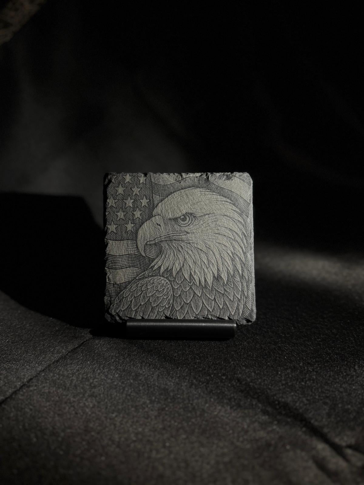 Custom Stone Coasters with Precision Laser Engraving.