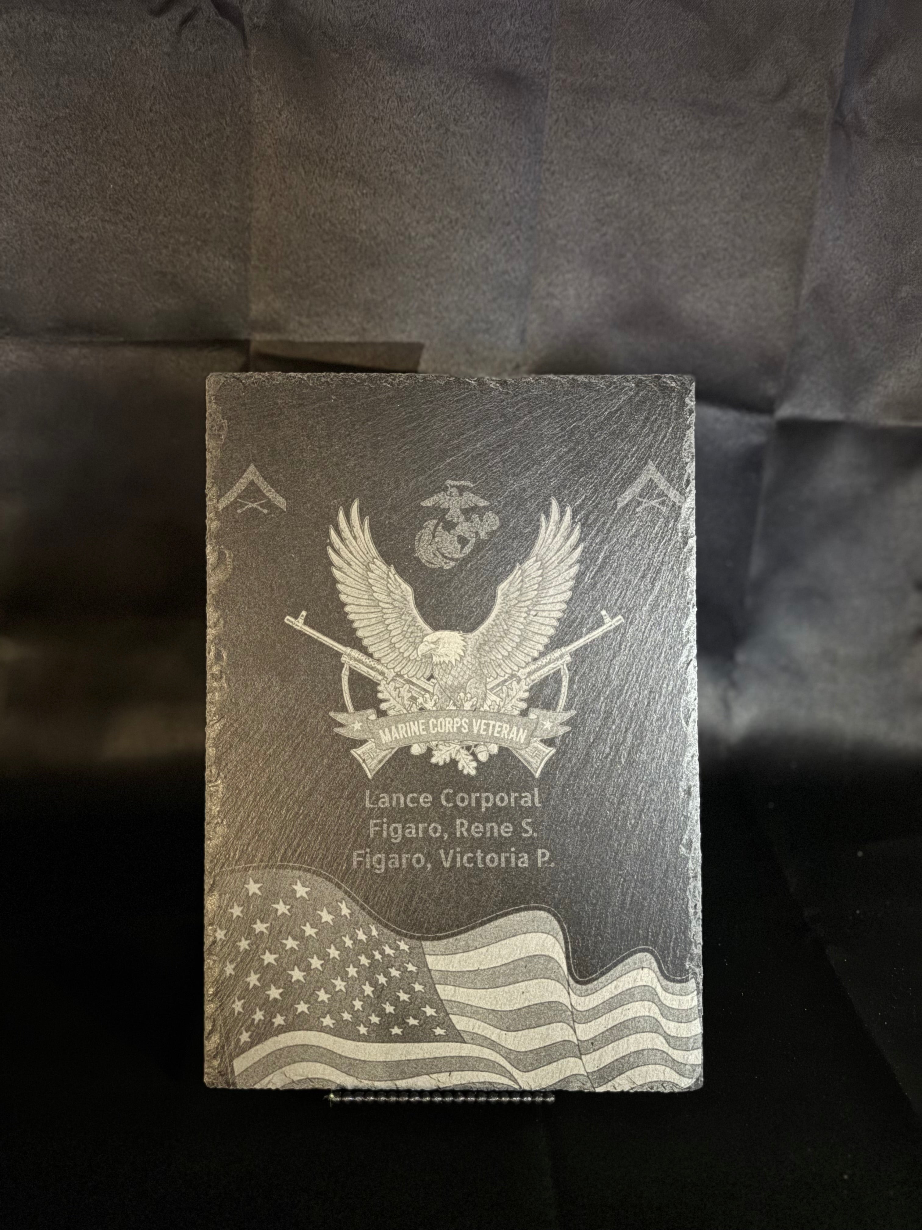 Customizable Stone Plaques with Precision Laser Engraving.