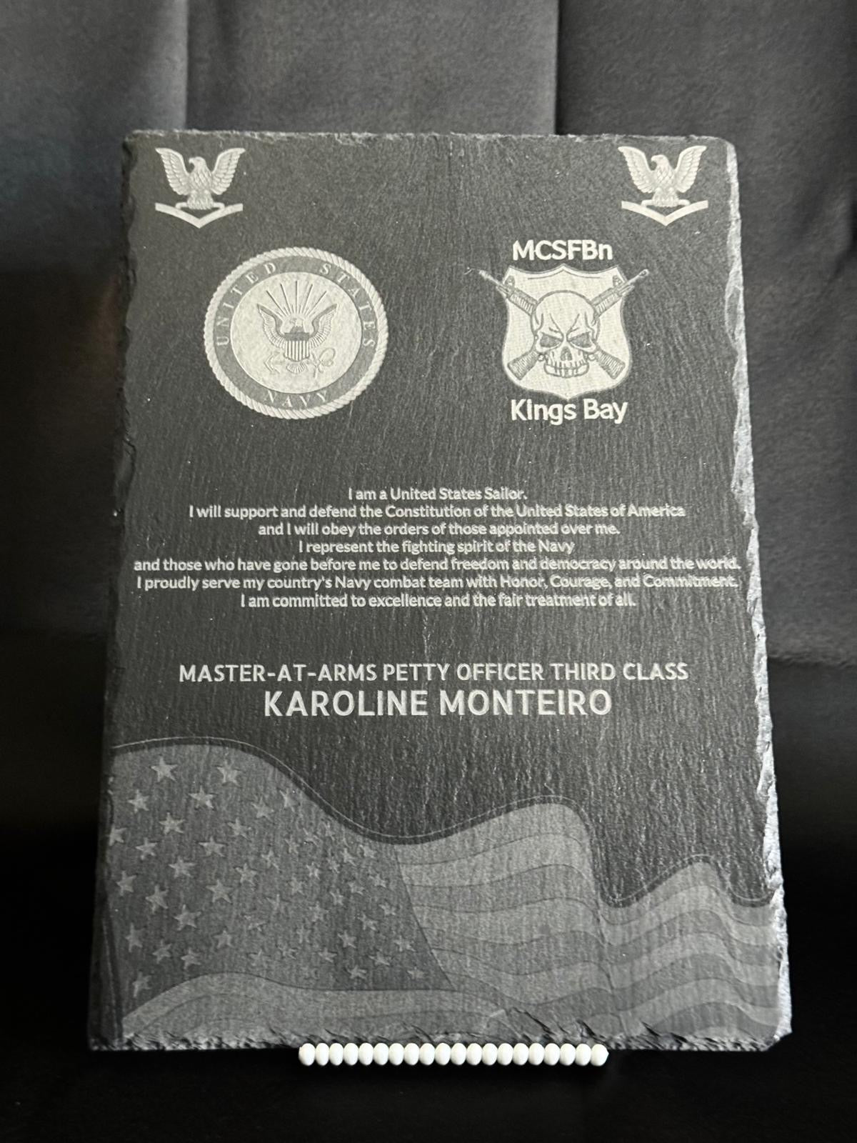 Customizable Stone Plaques with Precision Laser Engraving.