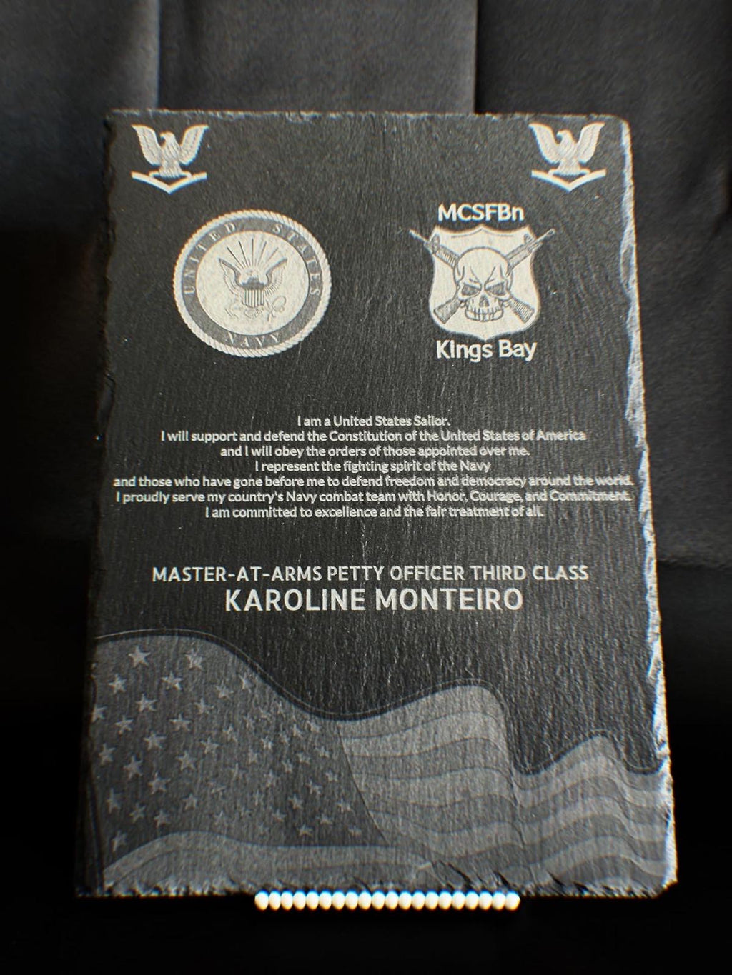 Customizable Stone Plaques with Precision Laser Engraving.